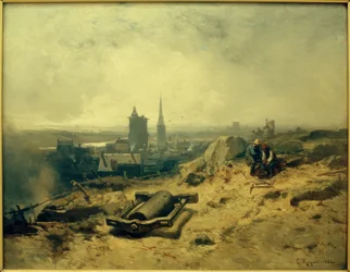 Landschaft mit Hüttenwerk